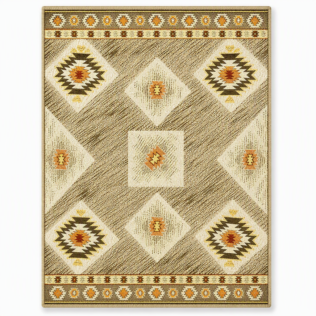 🌸 Soft Faux Cashmere Area Rug: Non-Slip, Machine Washable, Plush Pile, for Living Room & Bedroom