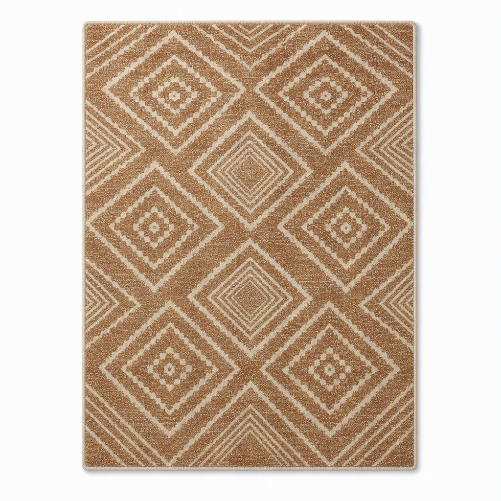 🌸 Soft Faux Cashmere Area Rug: Non-Slip, Machine Washable, Plush Pile, for Living Room & Bedroom