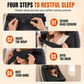 Integrated Memory Foam Travel Pillow and 3D Blackout Sleep Eye Mask Set for Travel Neck Support
