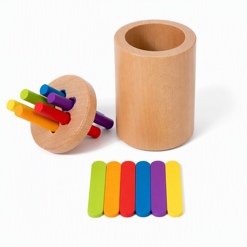 🥳2026 HOT SALE🥳💞50K+ SOLD! 💕✨ 50% OFF!🍼 Montessori Color Sorting Toy Set with Cups and Sorting Sticks for Toddlers