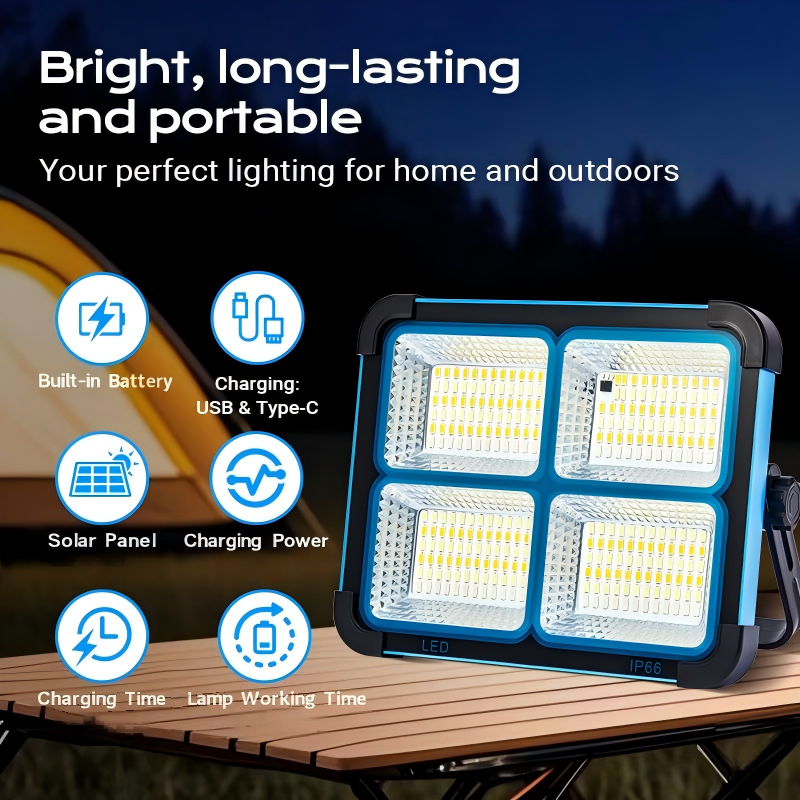 Solar Powered LED Camping Light