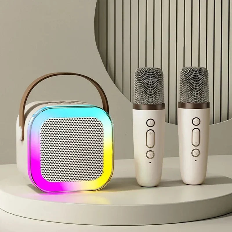 🎤 50% OFF | Mini Bluetooth Karaoke Machine – Wireless Mic & Dancing LED Lights