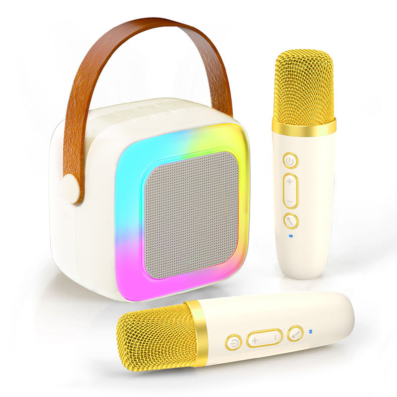 🎤 50% OFF | Mini Bluetooth Karaoke Machine – Wireless Mic & Dancing LED Lights