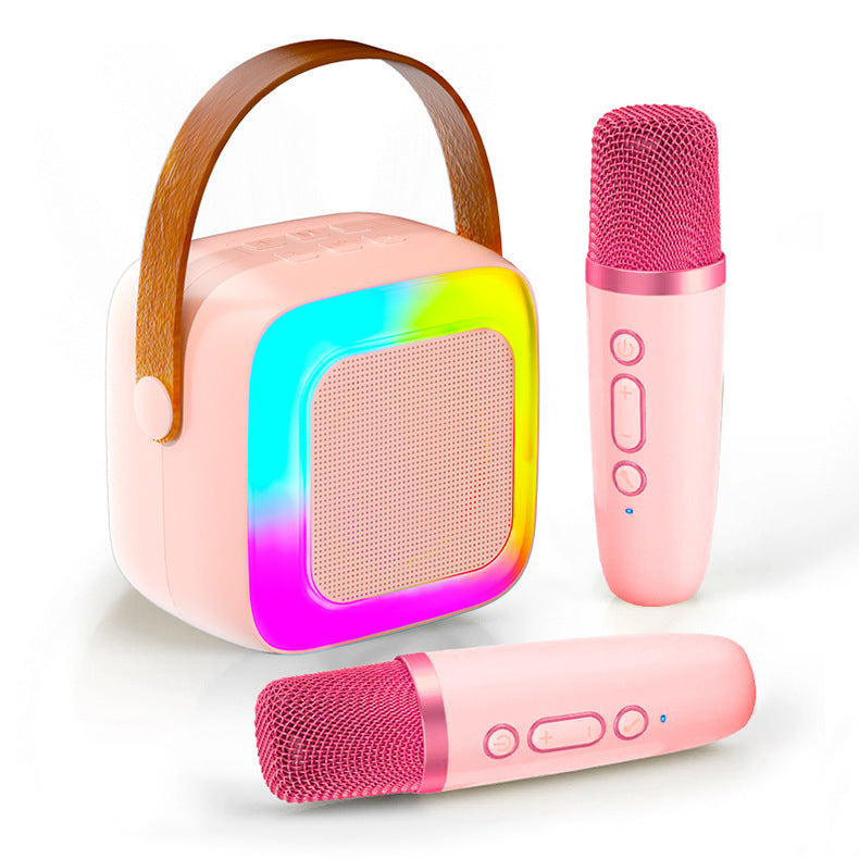 🎤 50% OFF | Mini Bluetooth Karaoke Machine – Wireless Mic & Dancing LED Lights