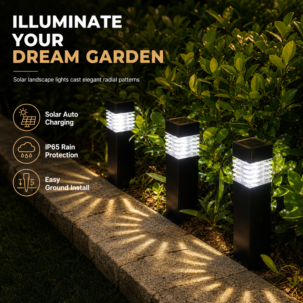 🌸 Buy 2 Get 1 FREE | Solar Outdoor Pathway Lights