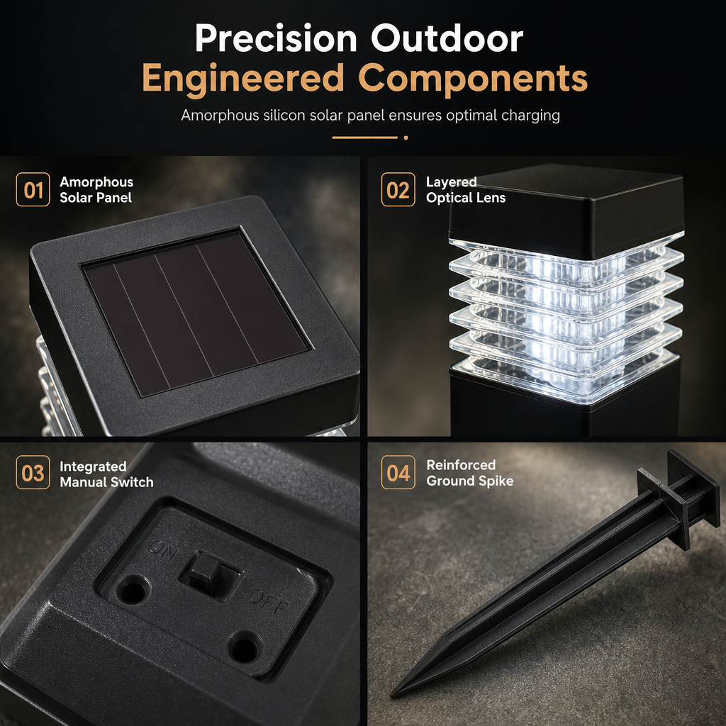 🌸 Buy 2 Get 1 FREE | Solar Outdoor Pathway Lights