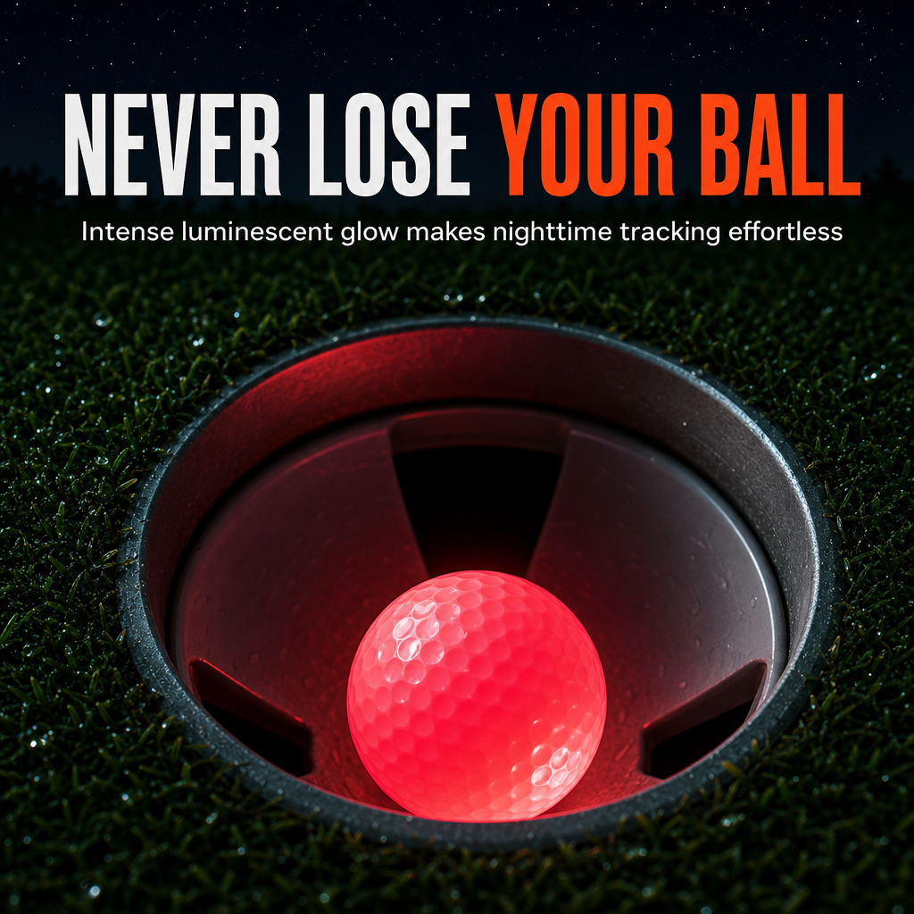 Light Up LED Golf Balls Glowing Flashing Golf Balls for Night Play