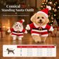 Christmas Pet Costume for Dogs and Cats Autumn Winter Holiday Outfits featuring Santa Claus Suits and Snowflake Capes