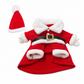 Christmas Pet Costume for Dogs and Cats Autumn Winter Holiday Outfits featuring Santa Claus Suits and Snowflake Capes