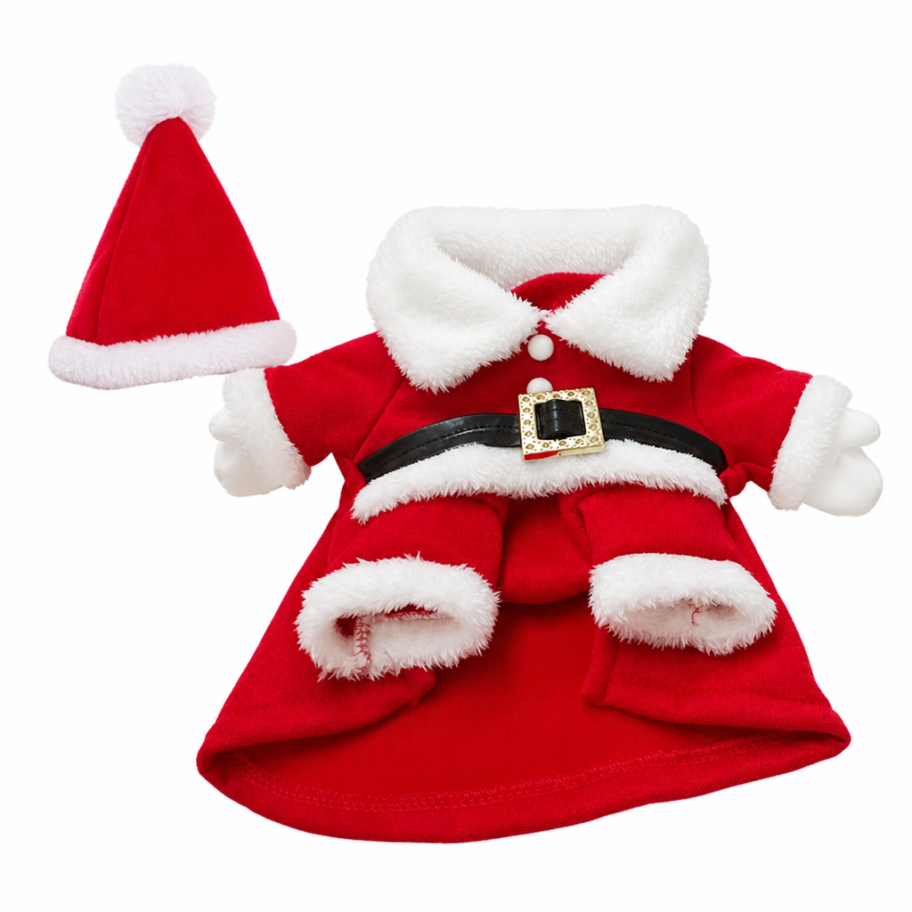 Christmas Pet Costume for Dogs and Cats Autumn Winter Holiday Outfits featuring Santa Claus Suits and Snowflake Capes