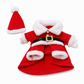 Christmas Pet Costume for Dogs and Cats Autumn Winter Holiday Outfits featuring Santa Claus Suits and Snowflake Capes