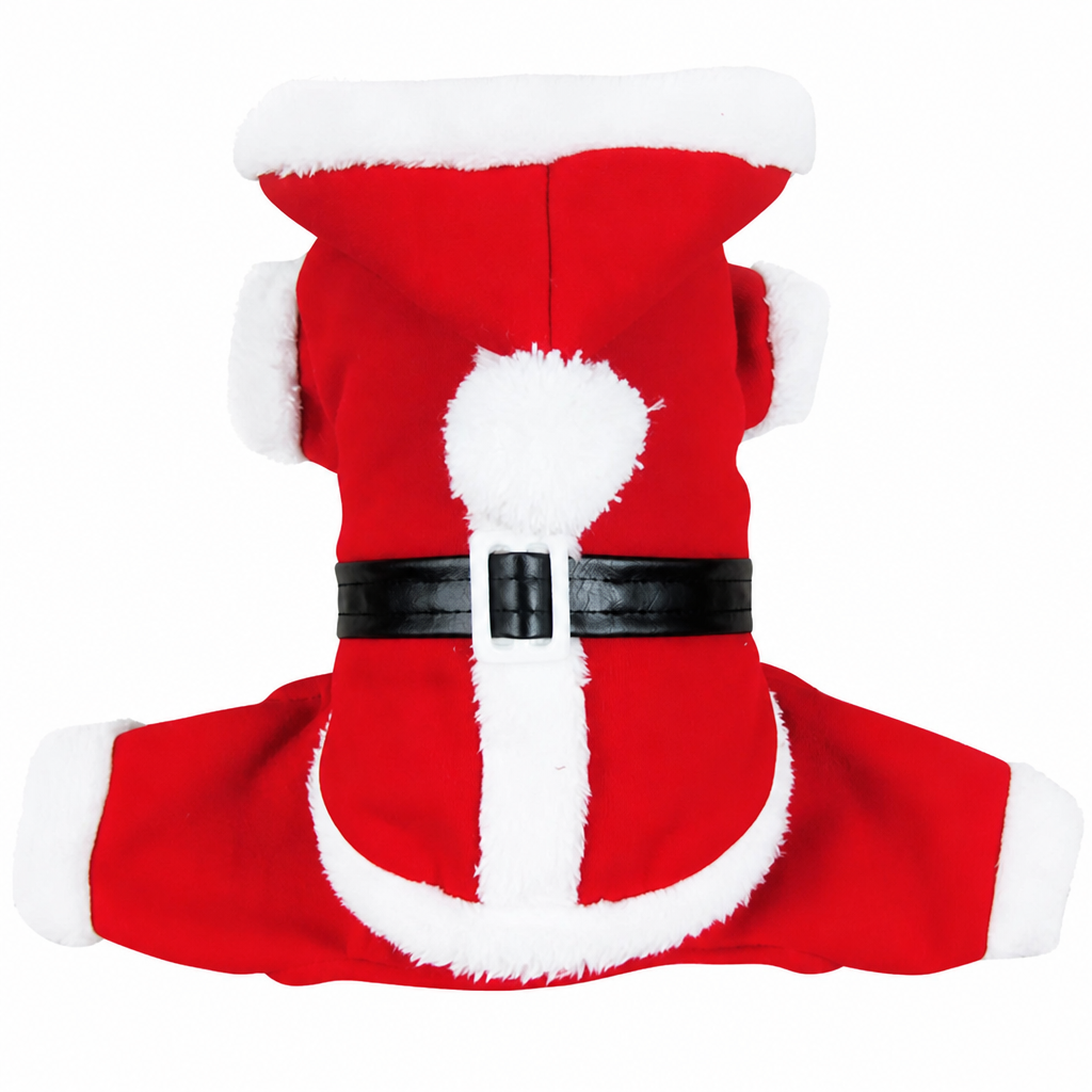 Christmas Pet Costume for Dogs and Cats Autumn Winter Holiday Outfits featuring Santa Claus Suits and Snowflake Capes