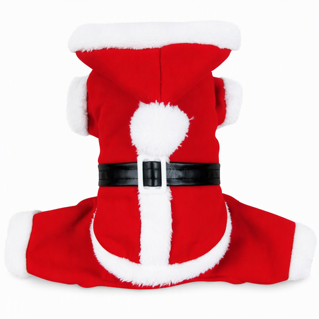 Christmas Pet Costume for Dogs and Cats Autumn Winter Holiday Outfits featuring Santa Claus Suits and Snowflake Capes