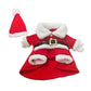 Christmas Pet Costume for Dogs and Cats Autumn Winter Holiday Outfits featuring Santa Claus Suits and Snowflake Capes
