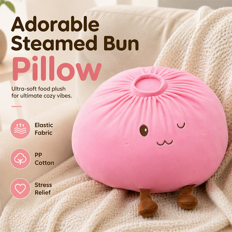 ✨Cute Bao Bun Plush Pillow