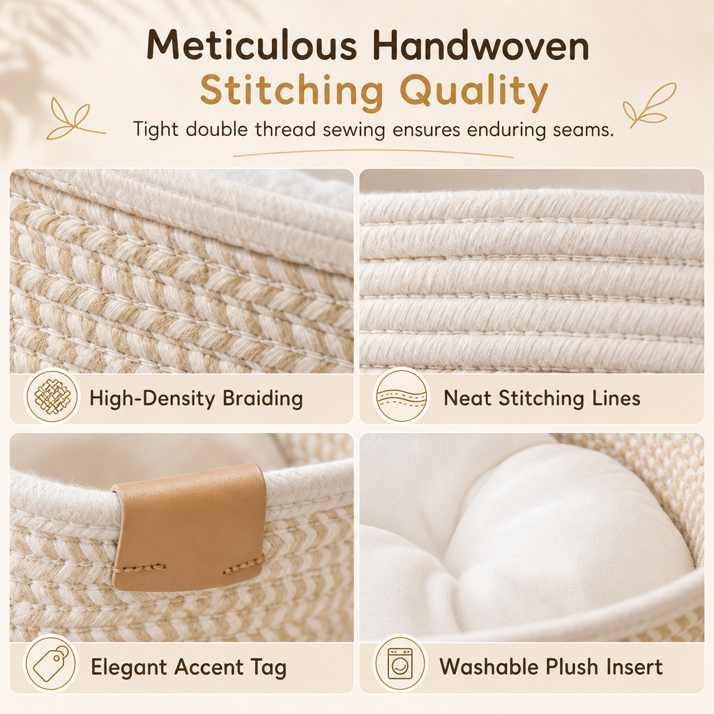 Integrated Cat Bed and Scratching Board with Removable Cushion Durable Scratch Resistant Round Cat Nest for Indoor Cats