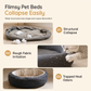 Integrated Cat Bed and Scratching Board with Removable Cushion Durable Scratch Resistant Round Cat Nest for Indoor Cats