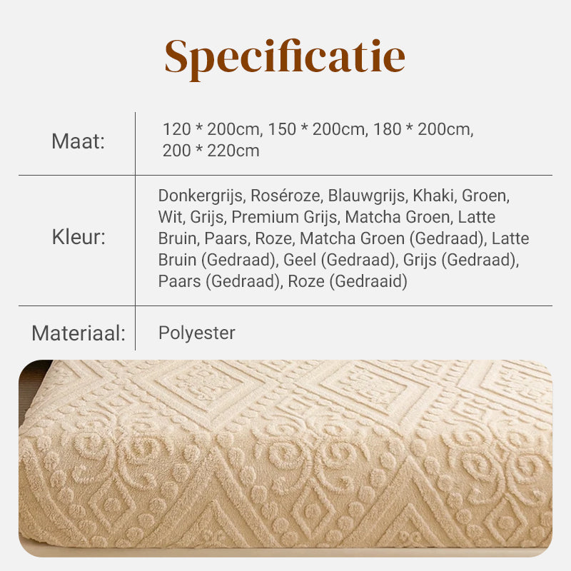 ⏳Limited-time 50% off💥360° All-Around Stretch Plush Knit Fitted Sheet