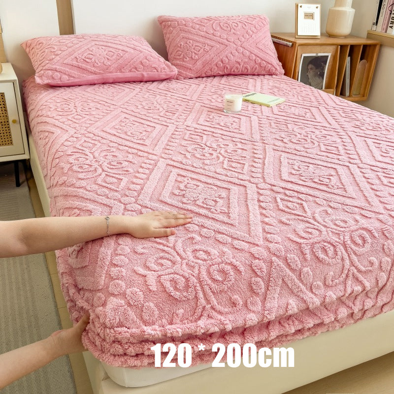 ⏳Limited-time 50% off💥360° All-Around Stretch Plush Knit Fitted Sheet