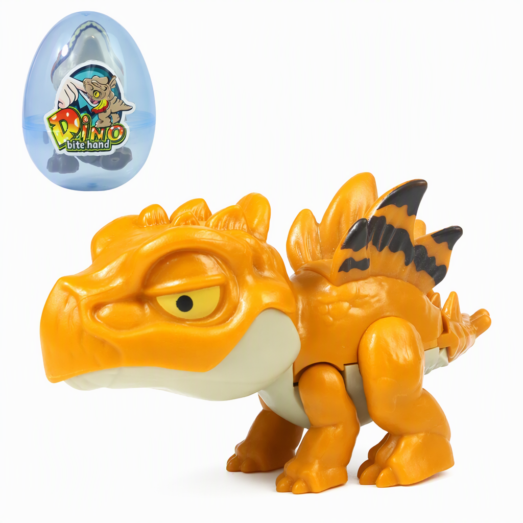 Mini Finger Biting Dinosaur Toy with Movable Joints Realistic Dinosaur Action Figure Toy for Kids