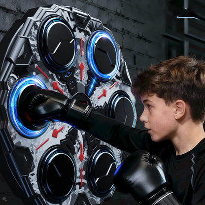 🥊 LIMITED-TIME 50% OFF! ✨ Interactive Smart Music Boxing Machine – Light Game, Beat Sync, Wall Mount