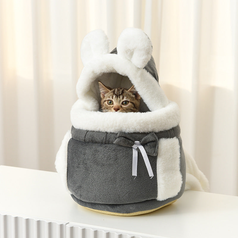 🐾 Limited-Time Offer! 🔥 Fleece-Lined Pet Carrier Backpack 🎒– Keep Your Cat Cosy & Close on Chilly Autumn & Winter Adventures ✨