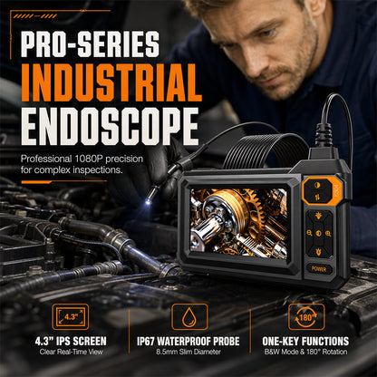 📢📢50% OFF !! ⏰HD Inspection Endoscope – See Inside Pipes, Engines & Tight Spaces Clearly, A Handy Tool for DIY Checks & Repairs 🔍