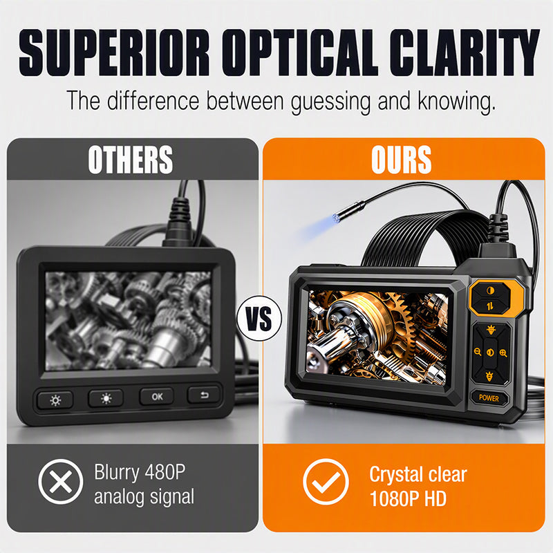 📢📢50% OFF !! ⏰HD Inspection Endoscope – See Inside Pipes, Engines & Tight Spaces Clearly, A Handy Tool for DIY Checks & Repairs 🔍