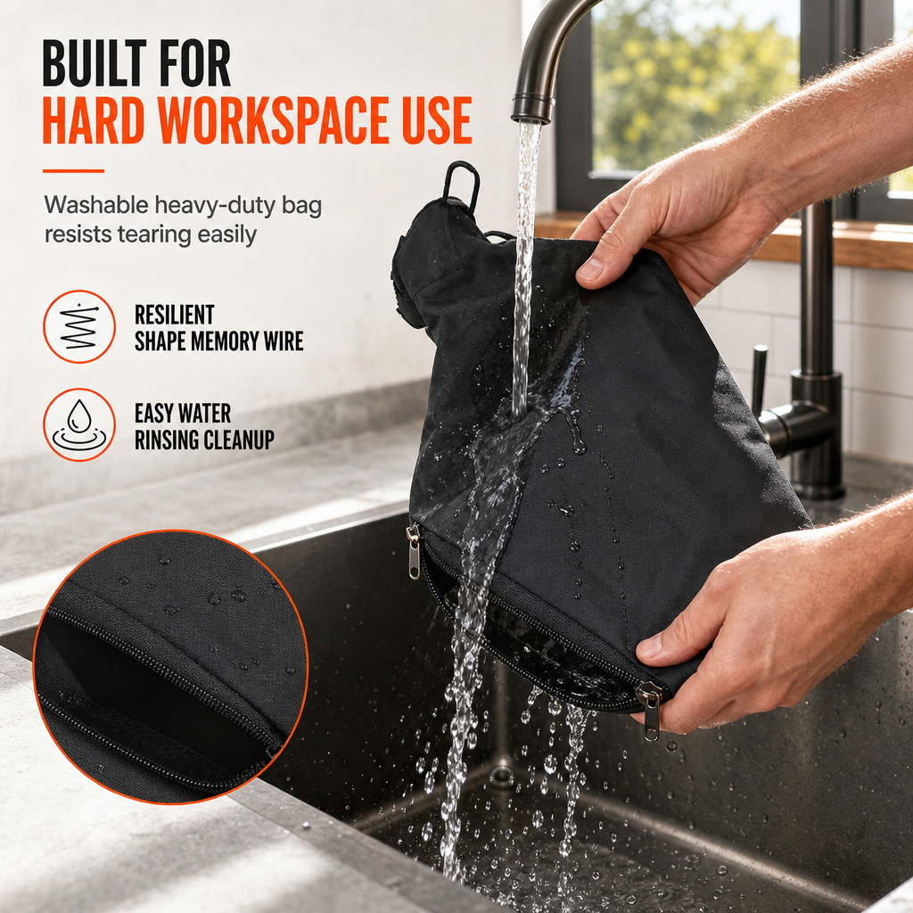 📢📢50% OFF !! ⏰Dust Collection Bag with Steel Wire Clamp for 10 Inch 255 Aluminum and Miter Saw