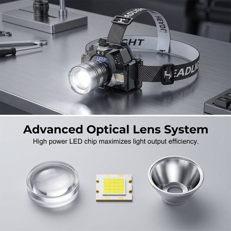 📢📢50% OFF !! ⏰Rechargeable Ultra-Bright LED Headlamp