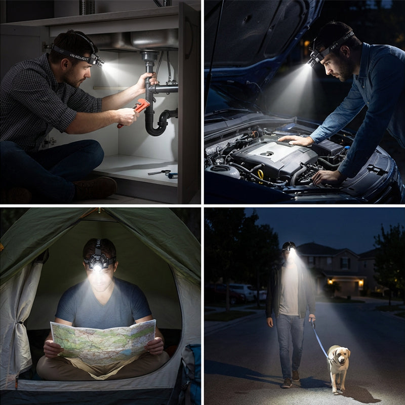 📢📢50% OFF !! ⏰Rechargeable Ultra-Bright LED Headlamp