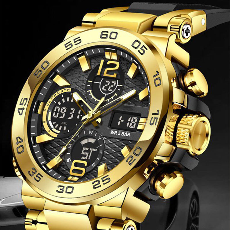 📢 Limited-Time Offer! ⌚ Men's Multifunctional Watch with Dual Display – Dual Time Zones & Everyday Style✨