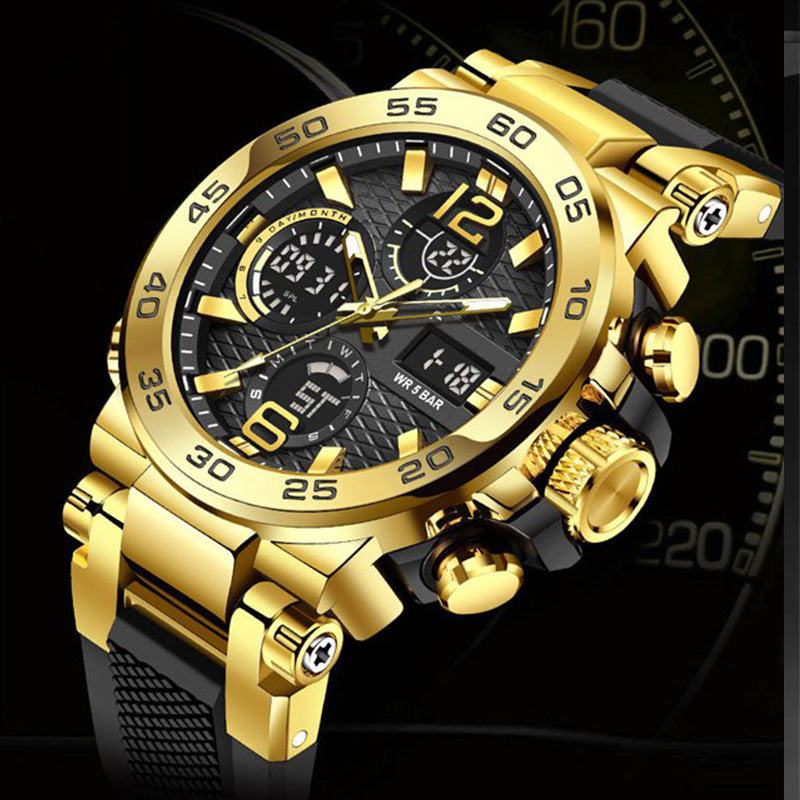 📢 Limited-Time Offer! ⌚ Men's Multifunctional Watch with Dual Display – Dual Time Zones & Everyday Style✨