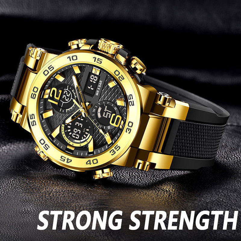 📢 Limited-Time Offer! ⌚ Men's Multifunctional Watch with Dual Display – Dual Time Zones & Everyday Style✨