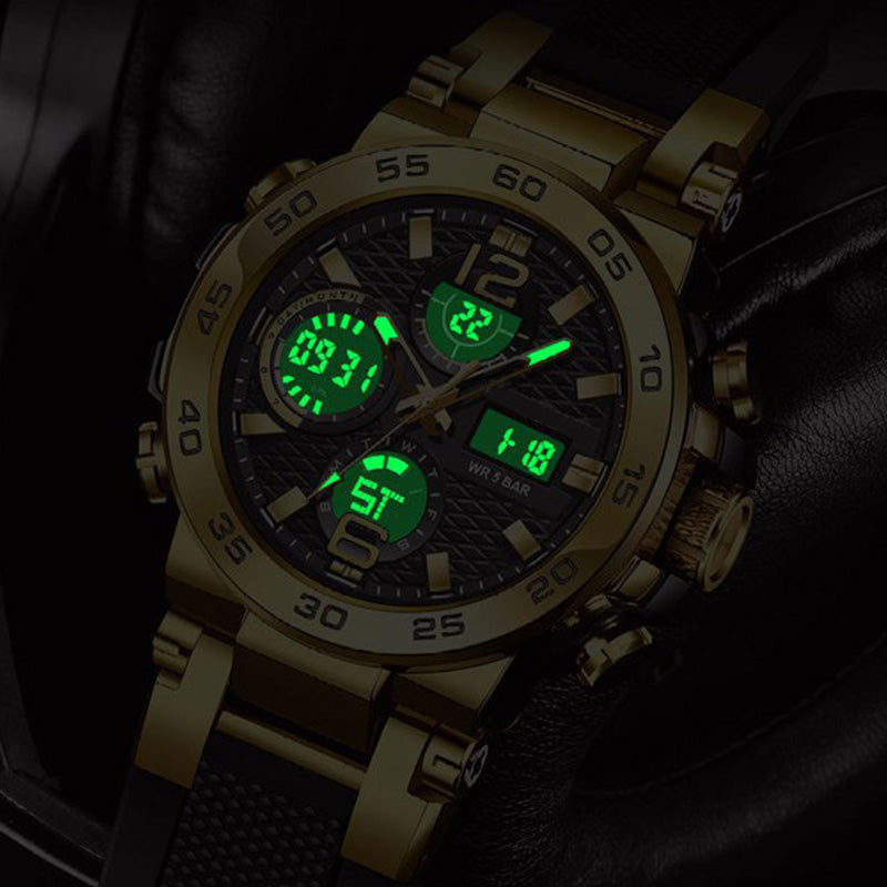 📢 Limited-Time Offer! ⌚ Men's Multifunctional Watch with Dual Display – Dual Time Zones & Everyday Style✨