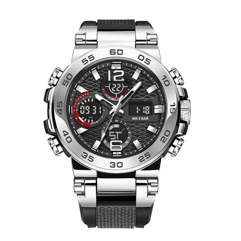 📢 Limited-Time Offer! ⌚ Men's Multifunctional Watch with Dual Display – Dual Time Zones & Everyday Style✨