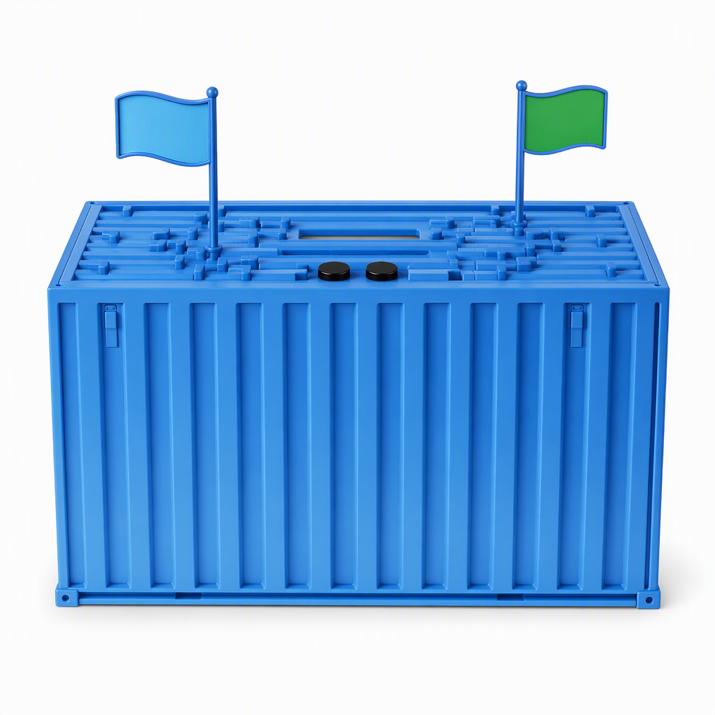 📢📢50% OFF !! ⏰Digital Coin Savings Jar Shipping Container Shaped Piggy Bank with Automatic Coin Counting for USD EUR GBP Coins Battery Operated Money Bank