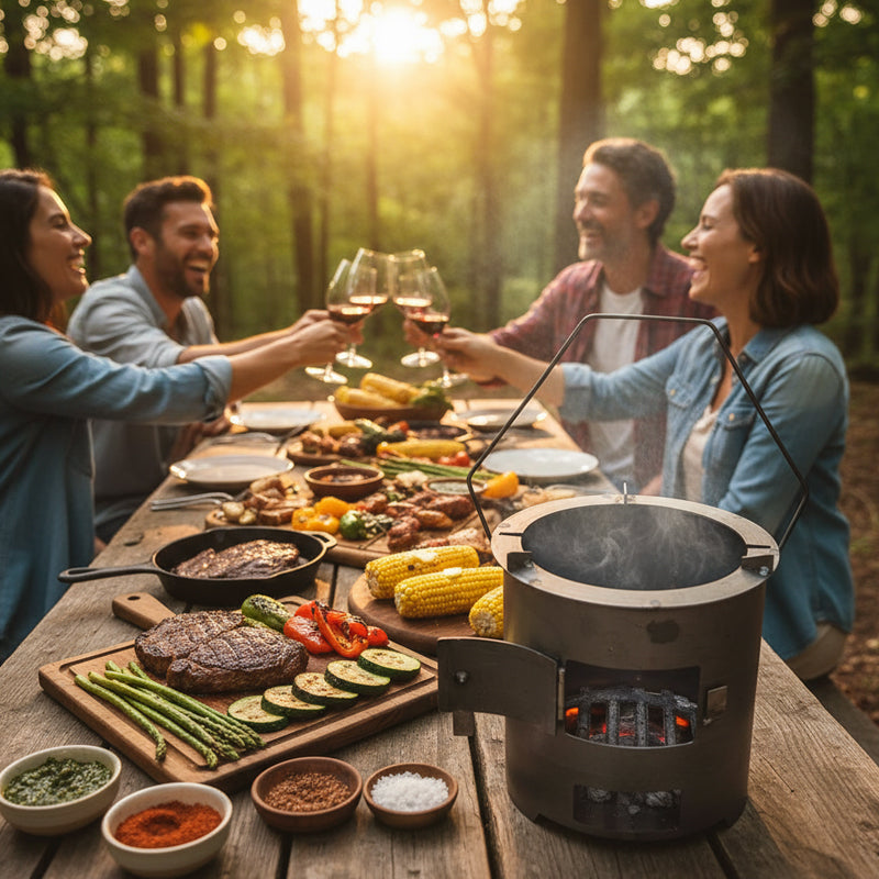 🥳2026 HOT SALE🔥🍳 50% OFF! Portable Multi-Functional Stove – efficient combustion, cook & heat, durable metal, easy carry. Perfect for camping & patio! 🏕️💪