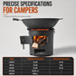 📢📢50% OFF !! ⏰🔥 Heavy-Duty Camping Stove: Carbon Steel, Wood & Charcoal, High-Draft Airflow, 3-in-1 Cook
