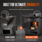 📢📢50% OFF !! ⏰🔥 Heavy-Duty Camping Stove: Carbon Steel, Wood & Charcoal, High-Draft Airflow, 3-in-1 Cook