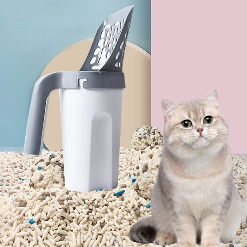 Nice gift* 2 in 1 Cat Scoop Integrated Shovel Bucket