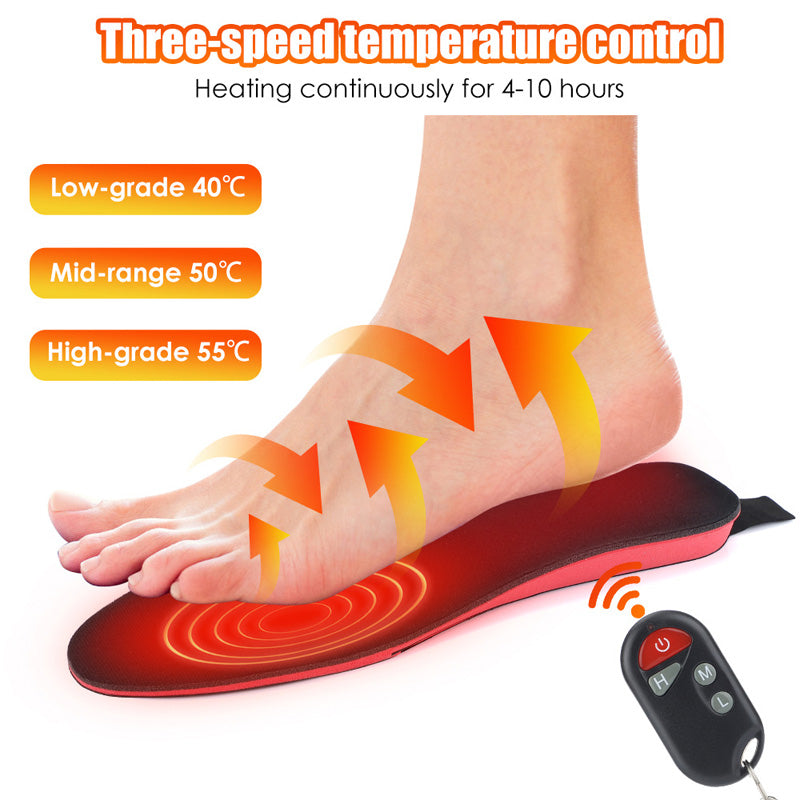 [warm gift] Rechargeable Electric Heating Insole with Remote Control