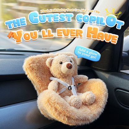 Plush Doll Safety Seat Car Air Vent Clip