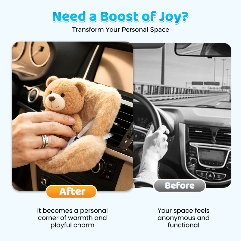 Plush Doll Safety Seat Car Air Vent Clip