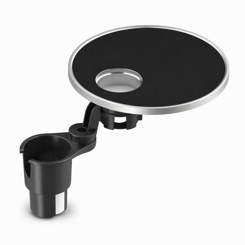 📢📢50% OFF !! ⏰Multifunctional 360 Degree Rotating Car Cup Holder and Food Tray Table Non Slip Wear Resistant Extended Vehicle Dining Tray