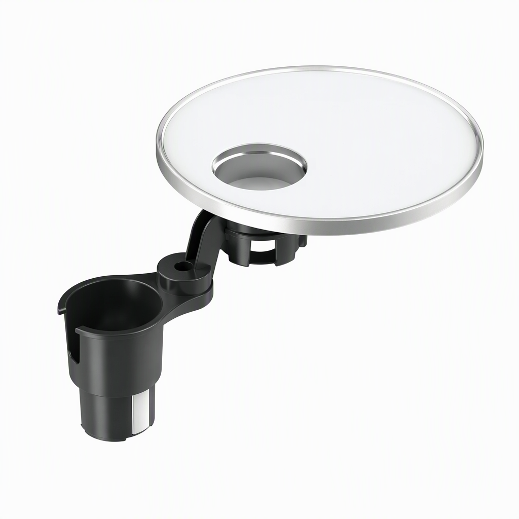📢📢50% OFF !! ⏰Multifunctional 360 Degree Rotating Car Cup Holder and Food Tray Table Non Slip Wear Resistant Extended Vehicle Dining Tray