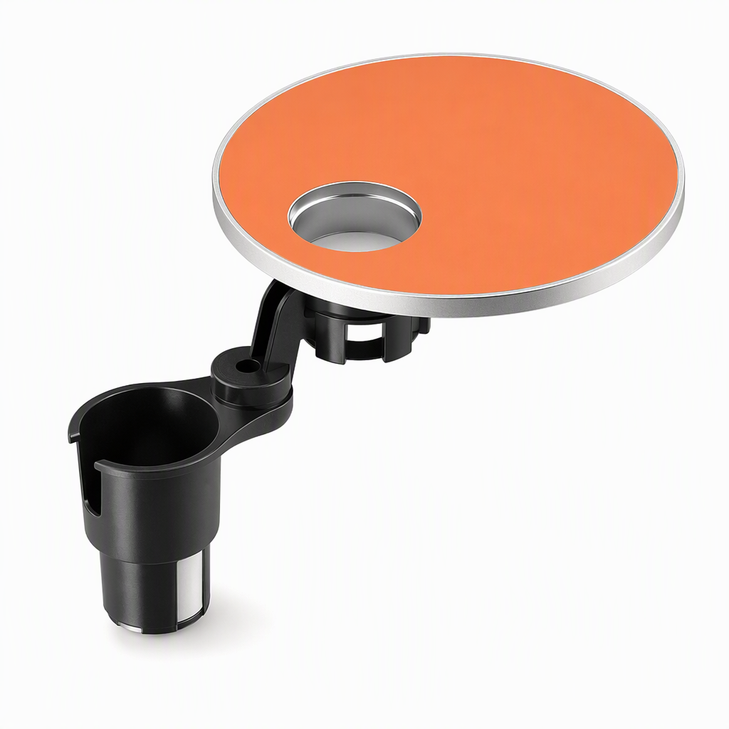 📢📢50% OFF !! ⏰Multifunctional 360 Degree Rotating Car Cup Holder and Food Tray Table Non Slip Wear Resistant Extended Vehicle Dining Tray