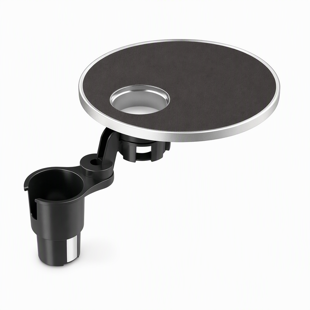 📢📢50% OFF !! ⏰Multifunctional 360 Degree Rotating Car Cup Holder and Food Tray Table Non Slip Wear Resistant Extended Vehicle Dining Tray