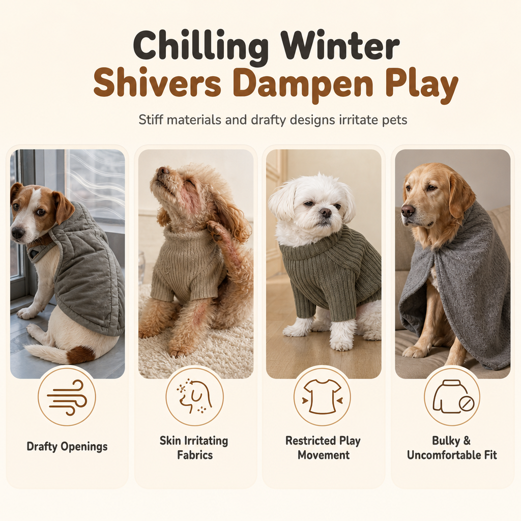 📢📢50% OFF !! ⏰Warm Thickened Pet Sweater Vest High Neck Clothes for Small Dogs and Cats in Autumn and Winter