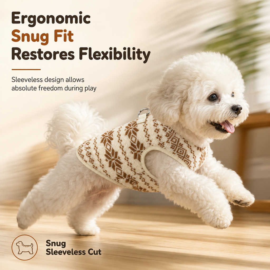 📢📢50% OFF !! ⏰Warm Thickened Pet Sweater Vest High Neck Clothes for Small Dogs and Cats in Autumn and Winter